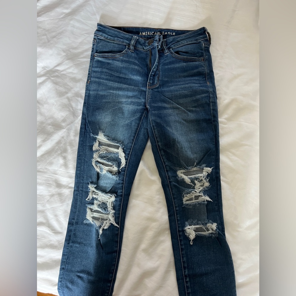 American Eagle Ripped Skinny Jeans